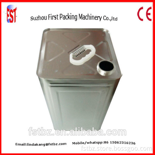 15kg Tinplate Box Square Container Paint Can Machine For Sale